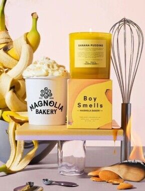 ISO Boy Smells Banana Pudding X Magnolia Bakery Candle - Yellow, Collab, LTD